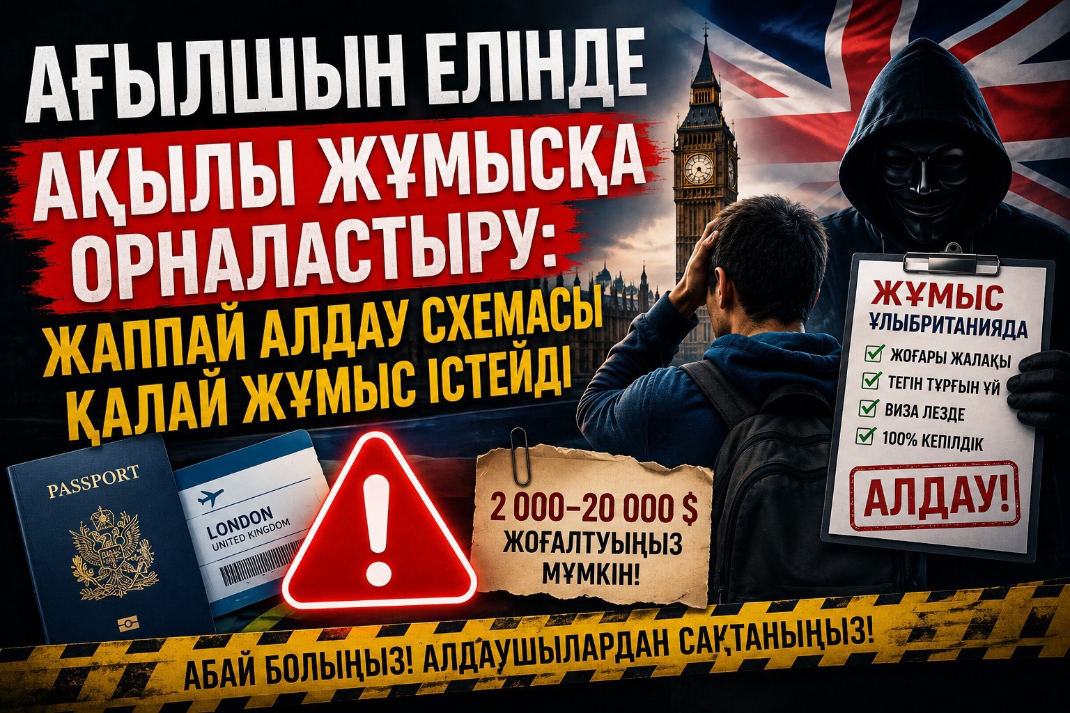 Ағылшын елінде ақылы жұмысқа орналастыру: жаппай алдау схемасы қалай жұмыс істейді